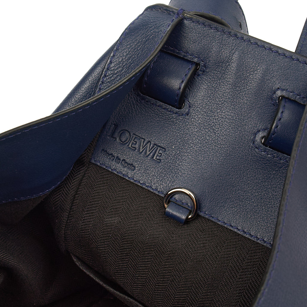 Loewe Tote Hammock - Medium in Blue, Leather