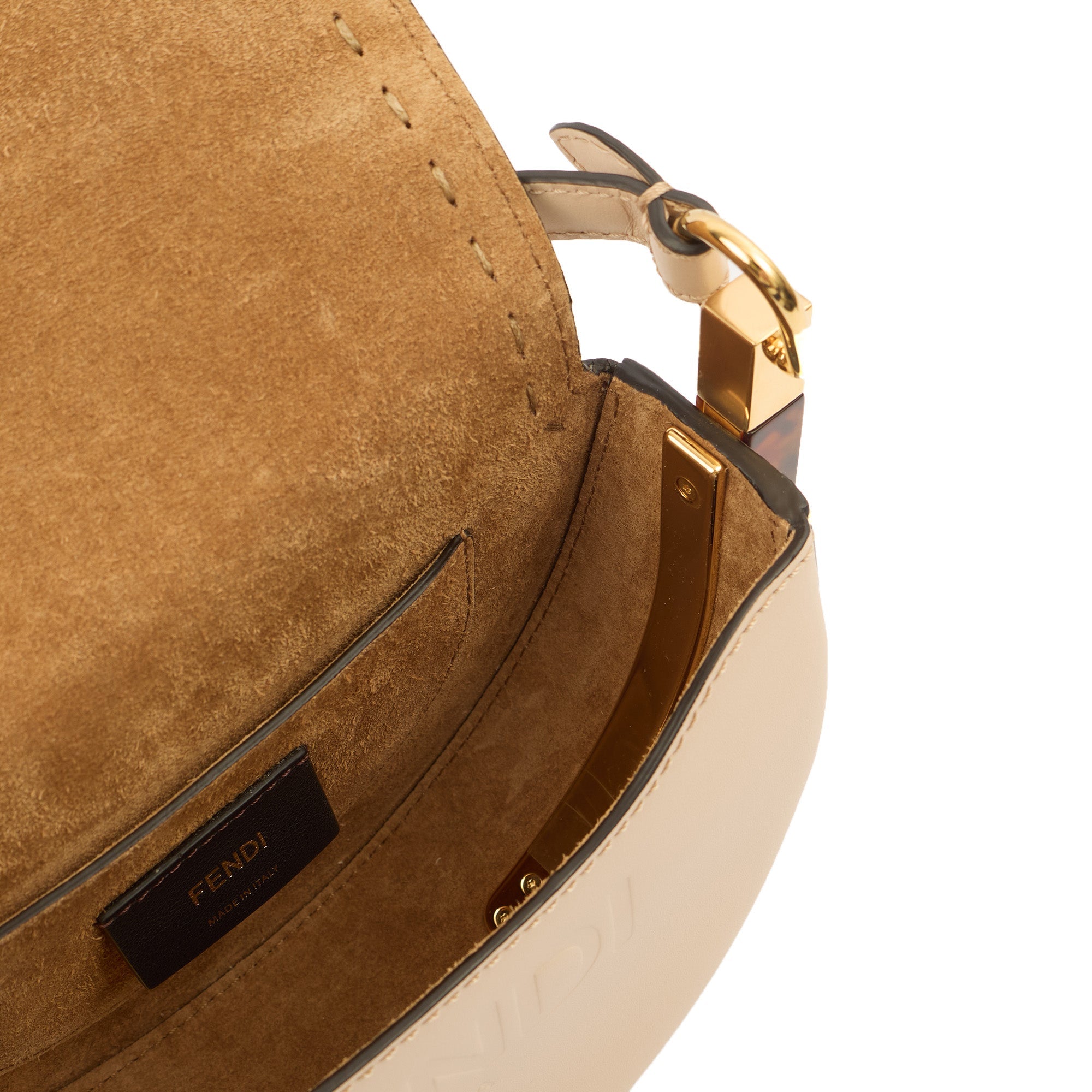 Fendi Cross Body Moonlight in Neutral, Leather