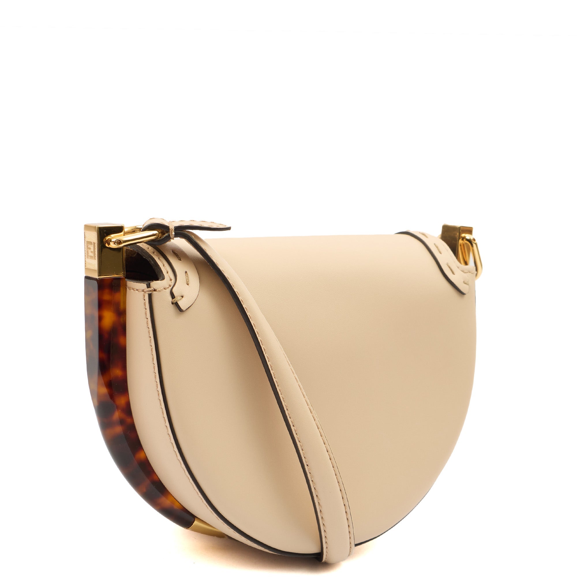 Fendi Cross Body Moonlight in Neutral, Leather