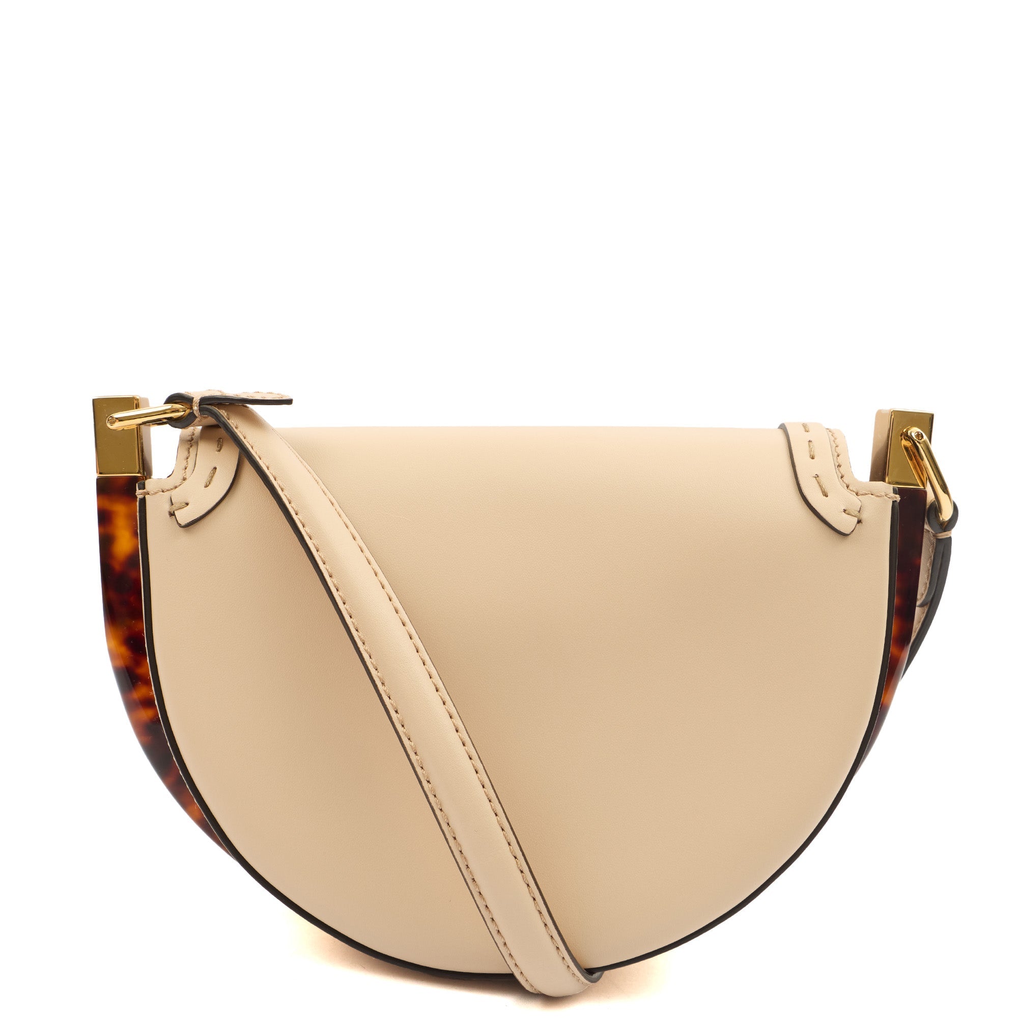 Fendi Cross Body Moonlight in Neutral, Leather