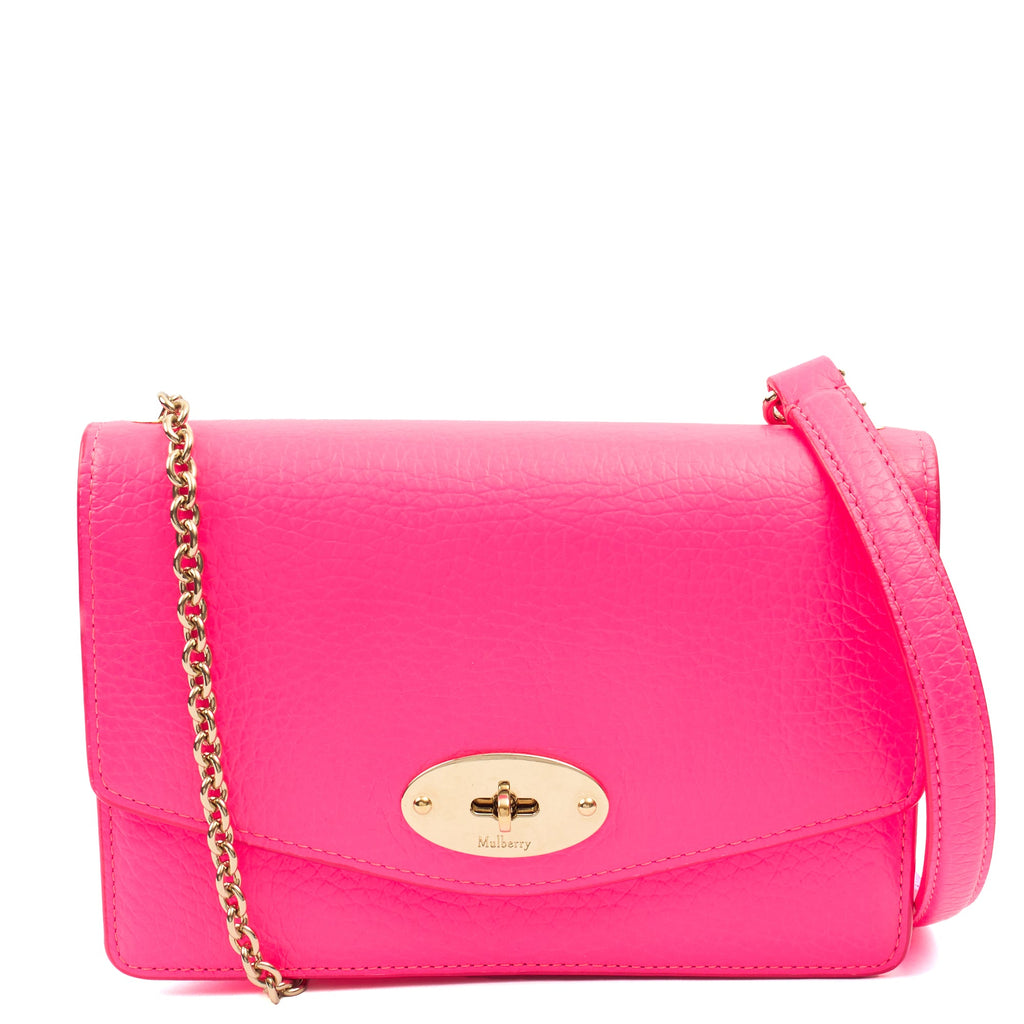 Mulberry Cross Body Darley Shoulder Bag  in Pink, Leather