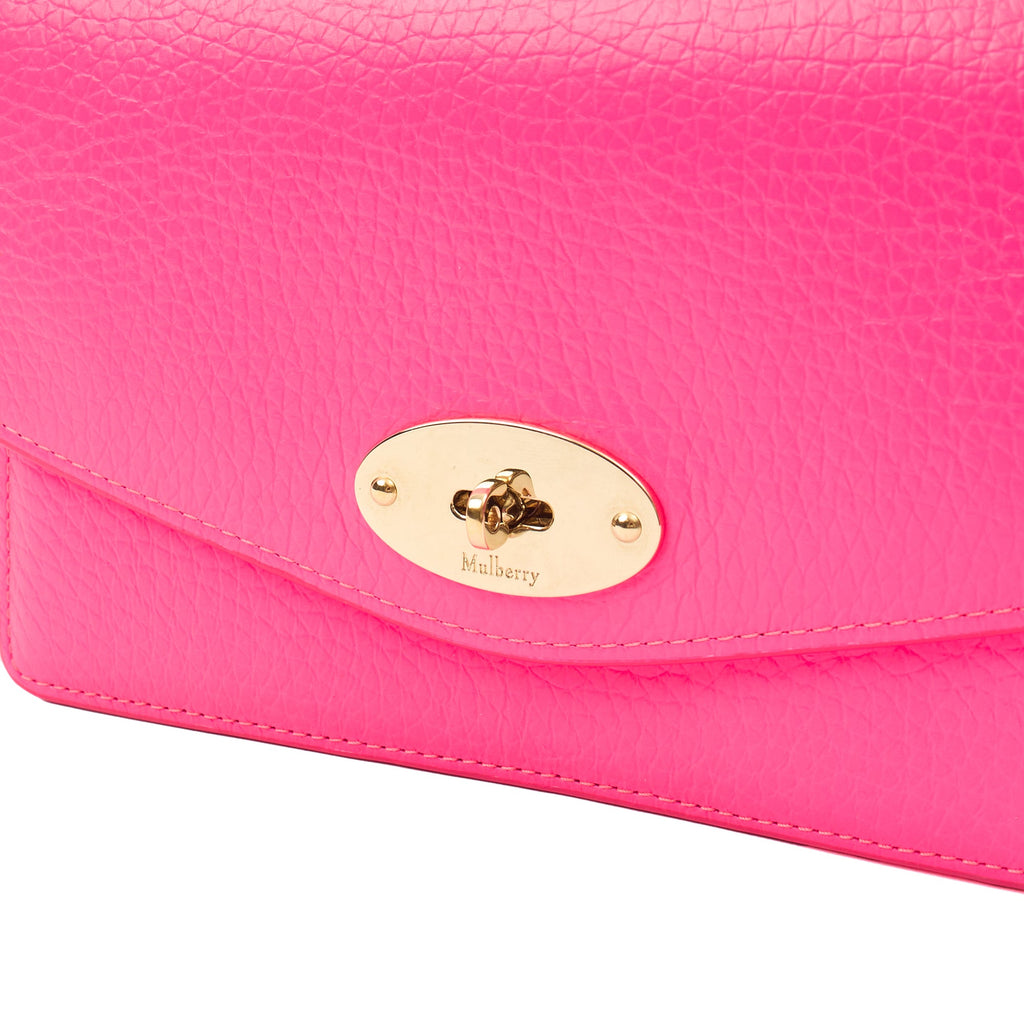 Mulberry Cross Body Darley Shoulder Bag  in Pink, Leather