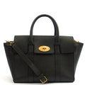 Mulberry Cross Body Bayswater with Strap in Black, Leather