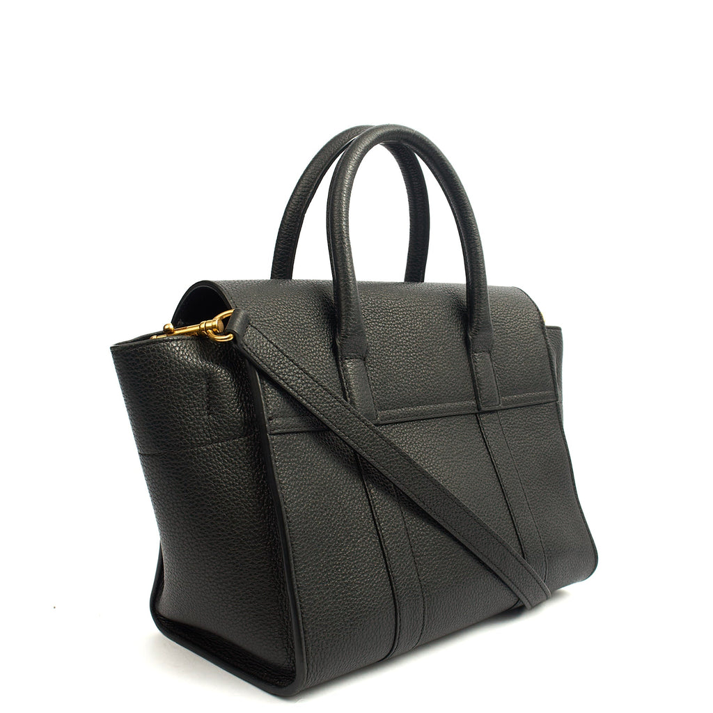 Mulberry Cross Body Bayswater with Strap in Black, Leather