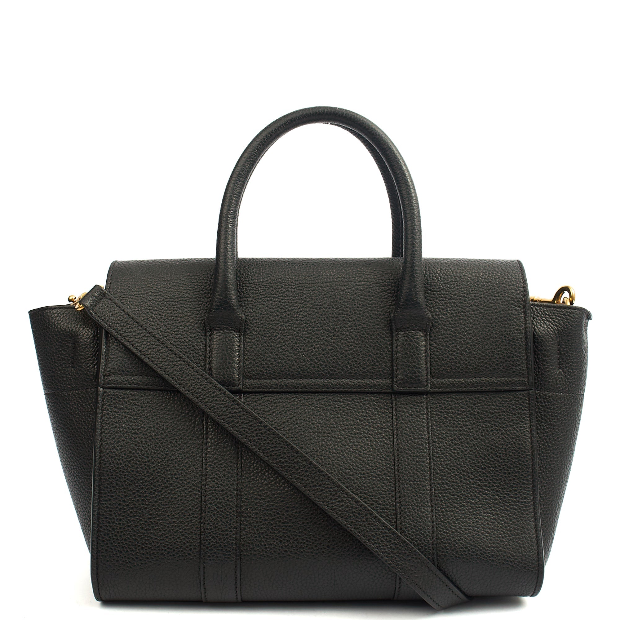 Mulberry Cross Body Bayswater with Strap in Black, Leather