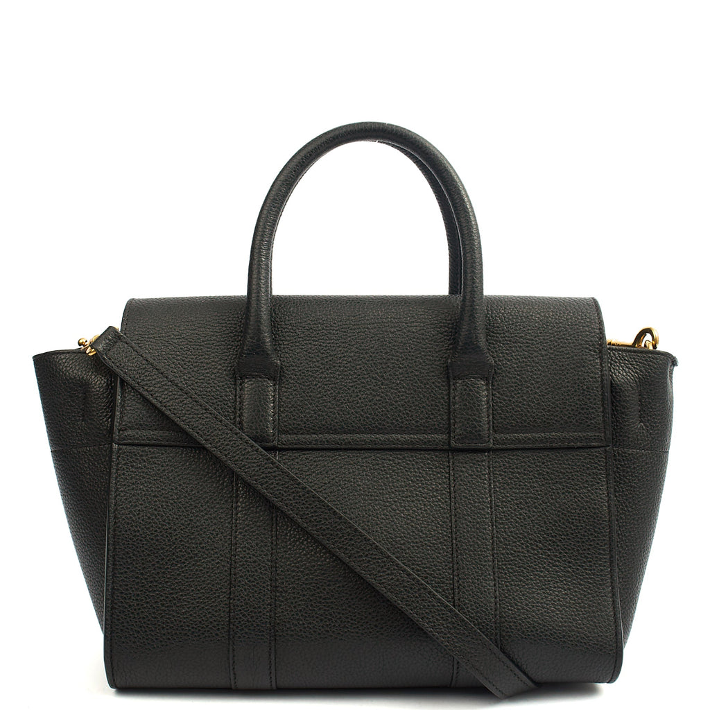 Mulberry Cross Body Bayswater with Strap in Black, Leather