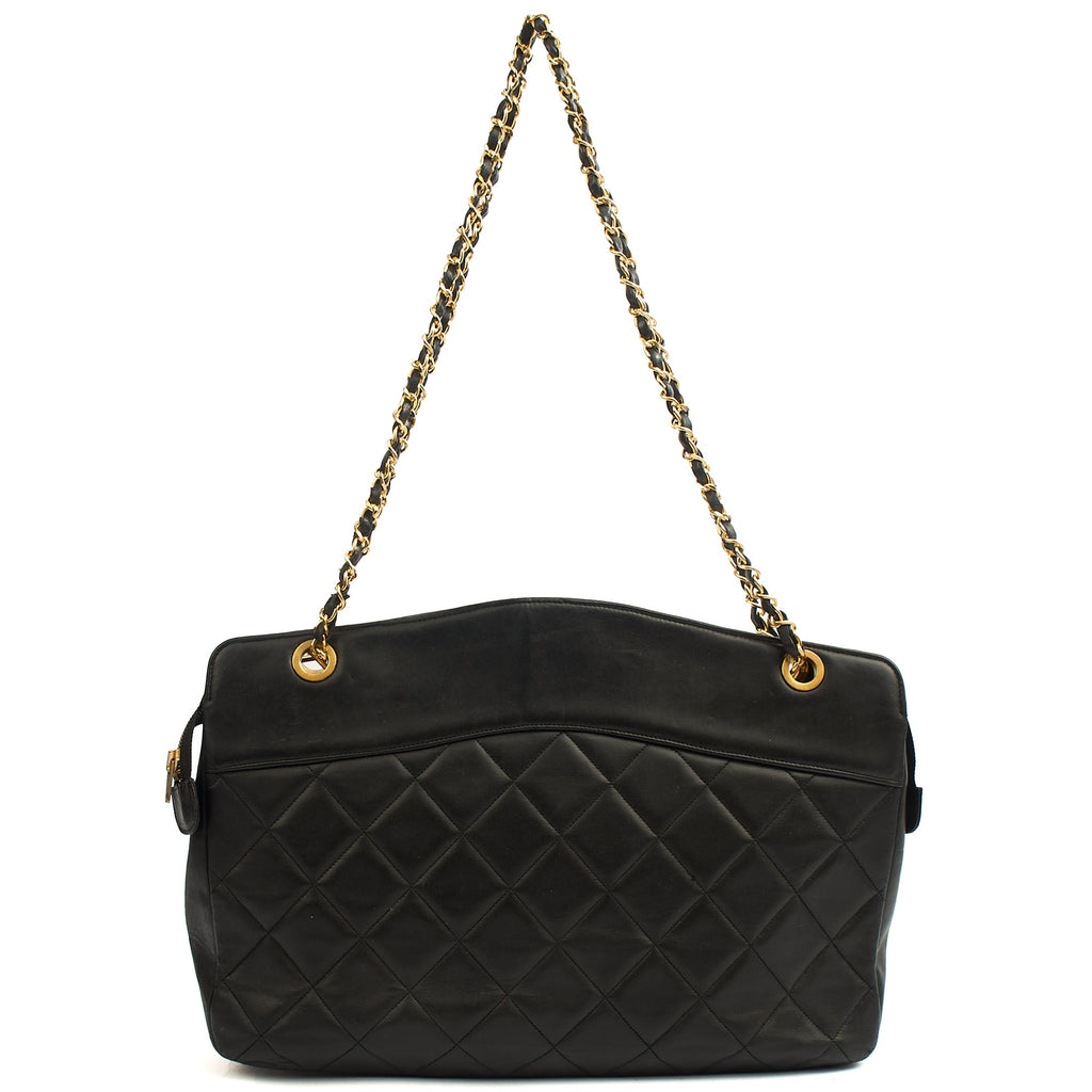 Chanel Tote Vintage Tote in Black, Leather