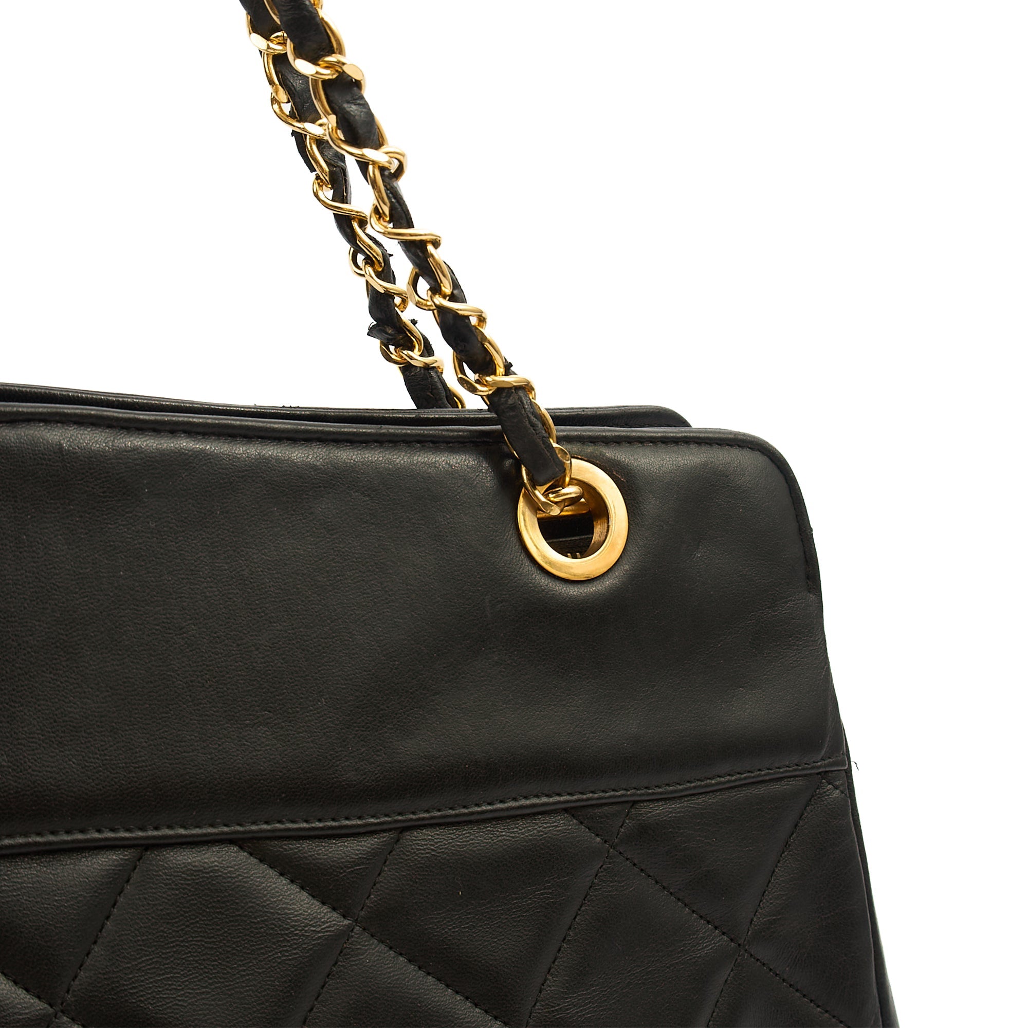 Chanel Tote Vintage Tote in Black, Leather