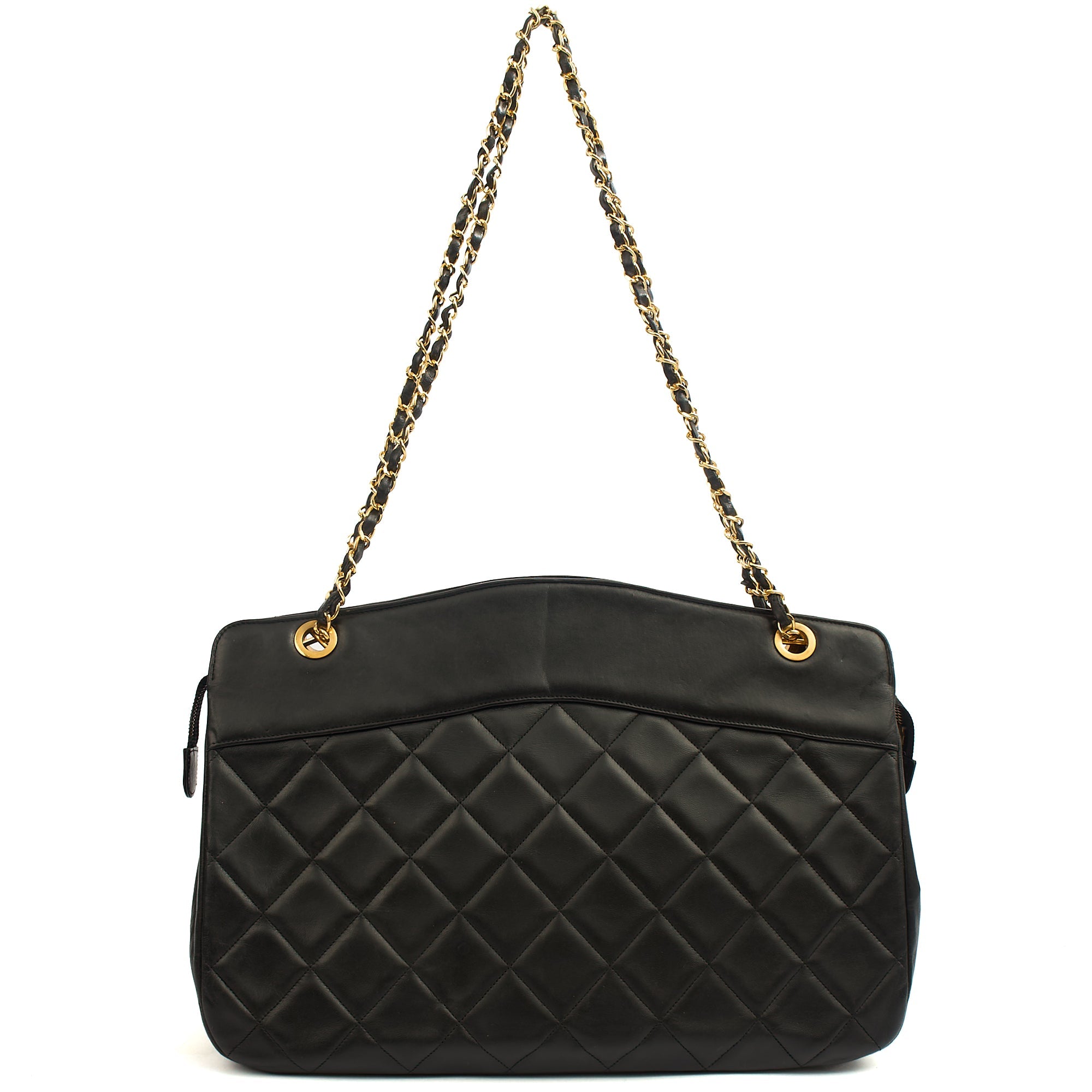 Chanel Tote Vintage Tote in Black, Leather