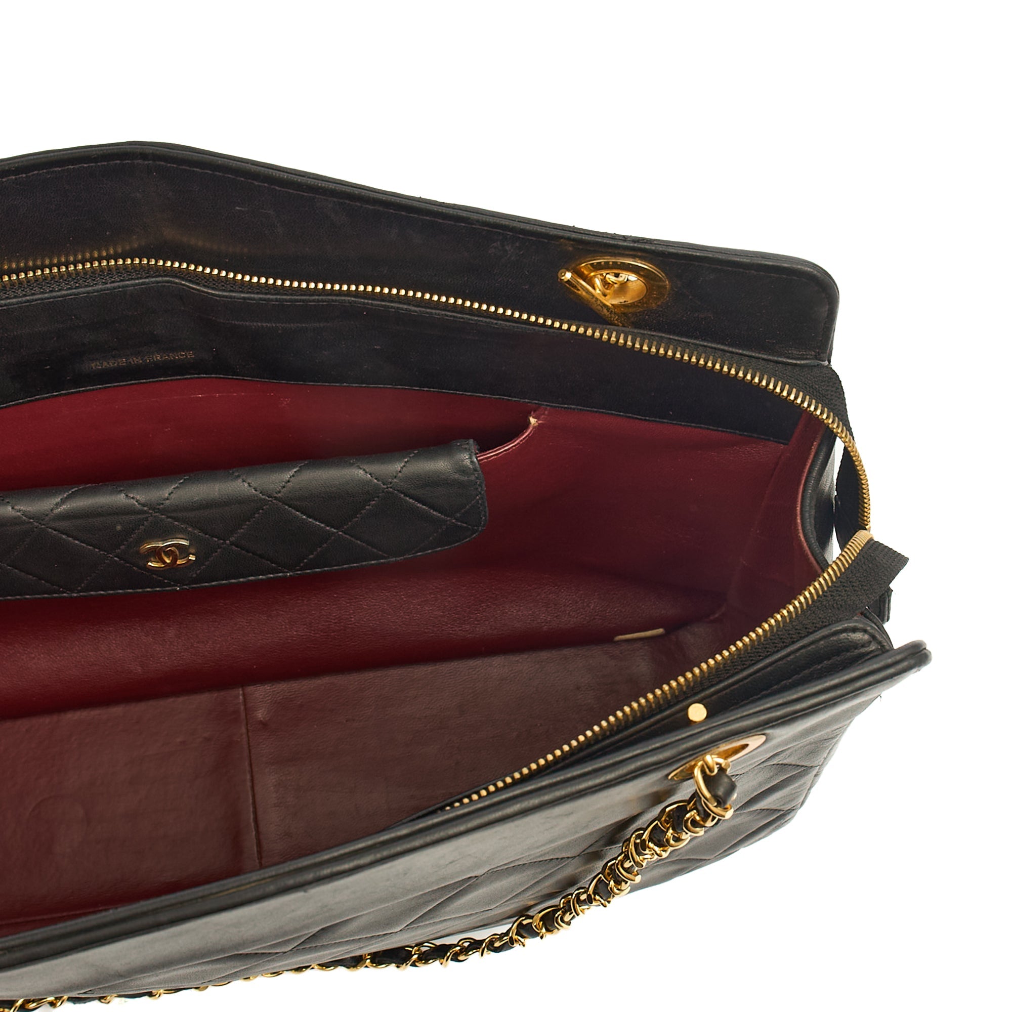 Chanel Tote Vintage Tote in Black, Leather