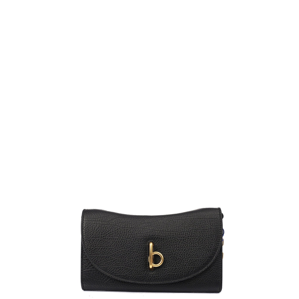 Burberry Cross Body Mini Rocking Horse Bag in Black, Leather
