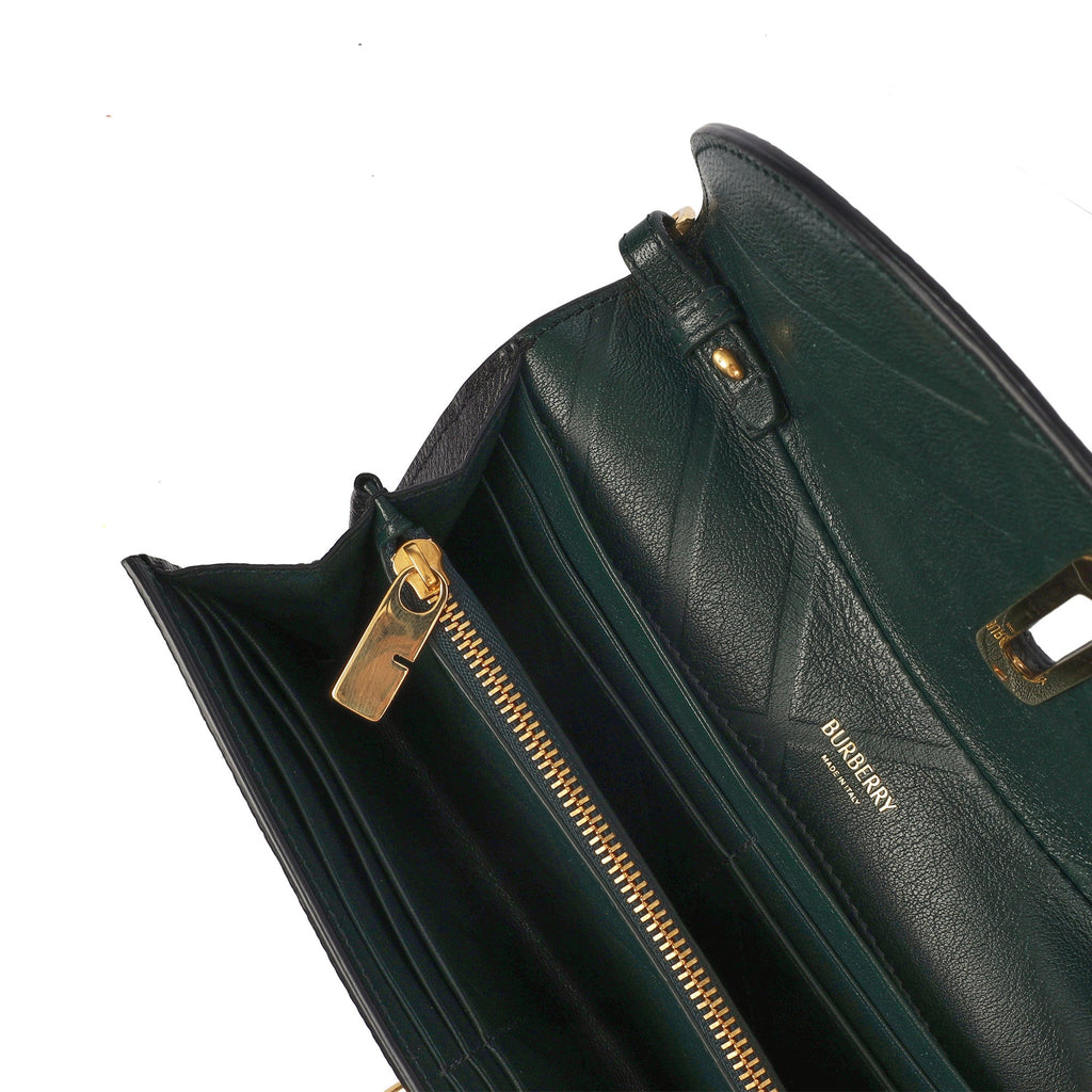 Burberry Cross Body Mini Rocking Horse Bag in Black, Leather