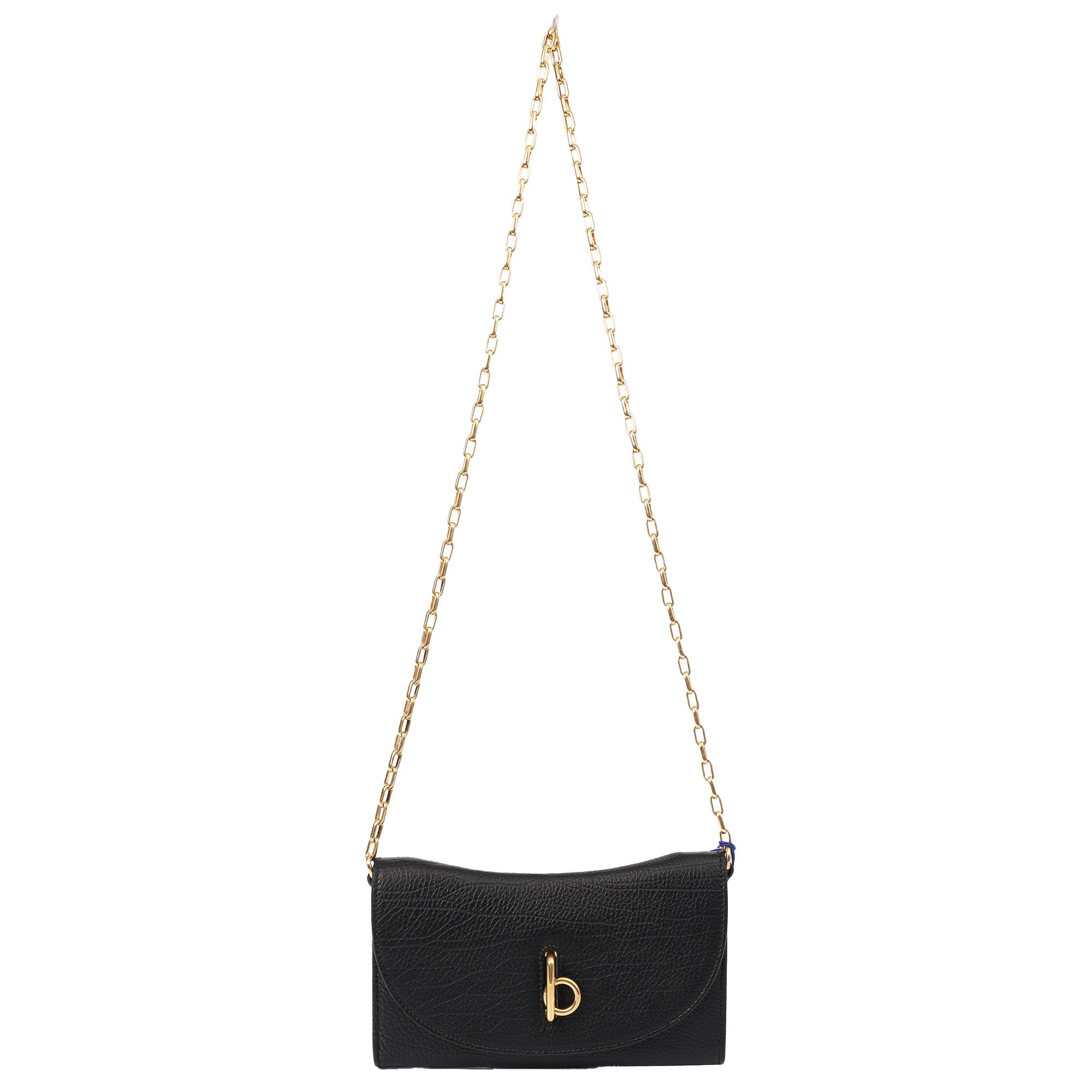 Burberry Cross Body Mini Rocking Horse Bag in Black, Leather