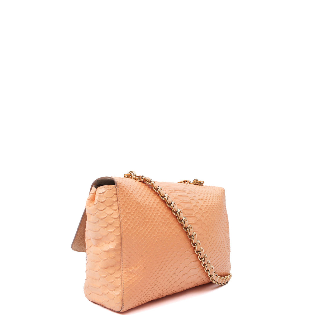 Mulberry Cross Body Cecily  in Plaster Pink, Exotic Effect Leather
