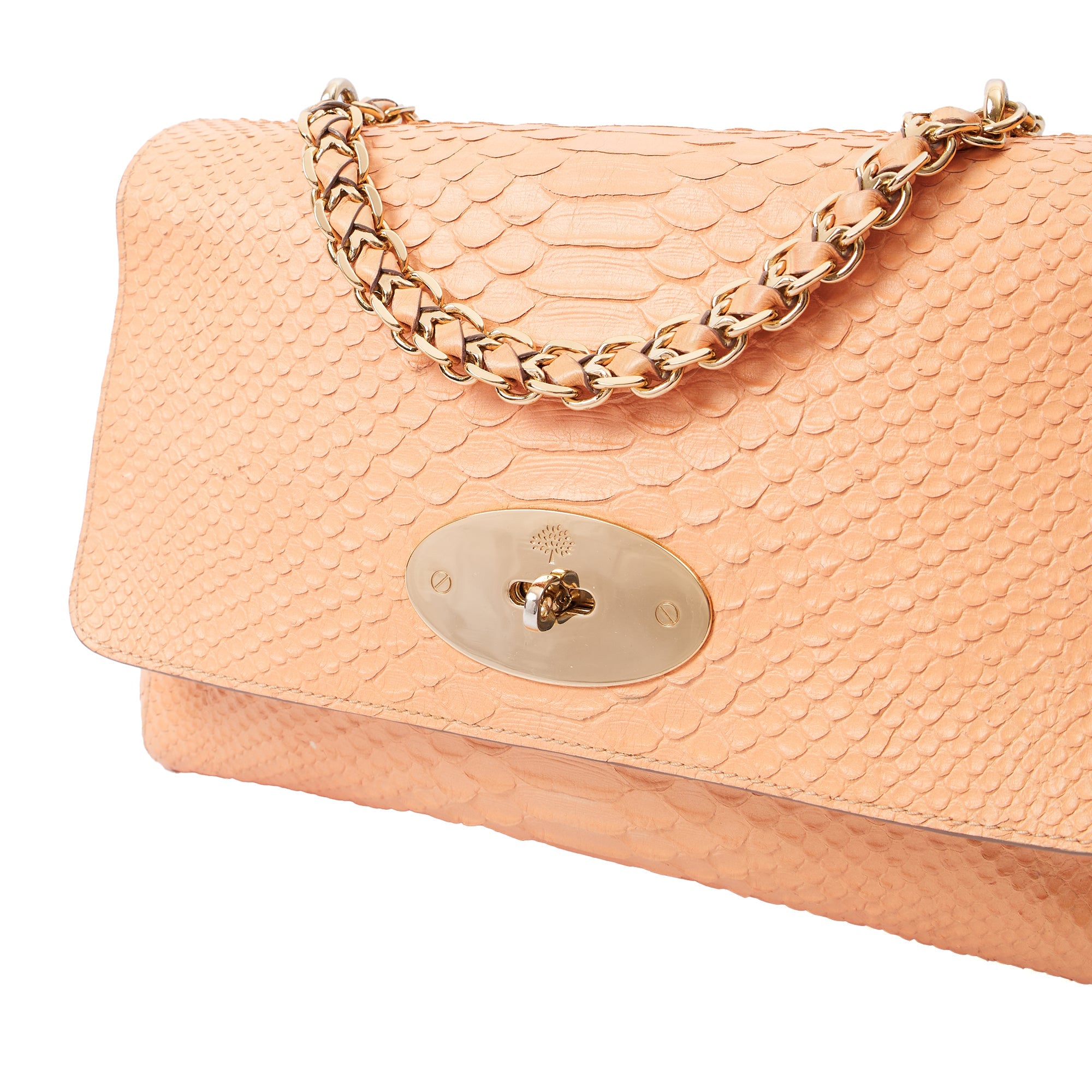 Mulberry Cross Body Cecily  in Plaster Pink, Exotic Effect Leather