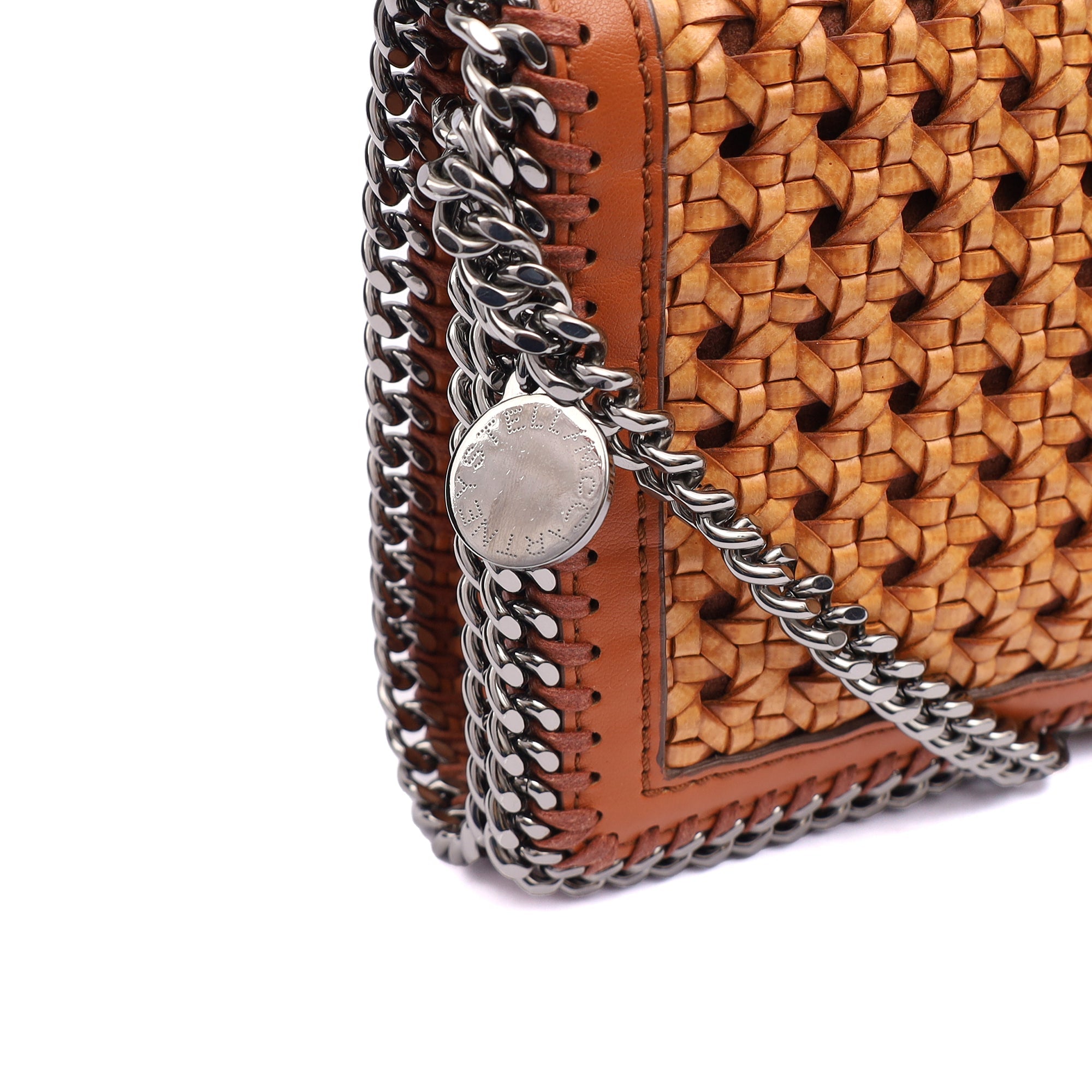 Stella McCartney Shoulder Bag Falabella Clutch in Orange, Leather