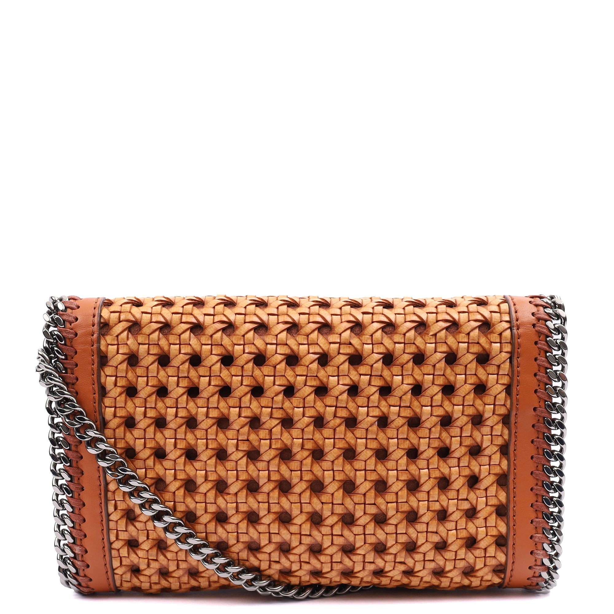 Stella McCartney Shoulder Bag Falabella Clutch in Orange, Leather