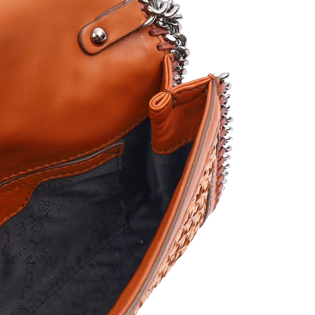 Stella McCartney Shoulder Bag Falabella Clutch in Orange, Leather