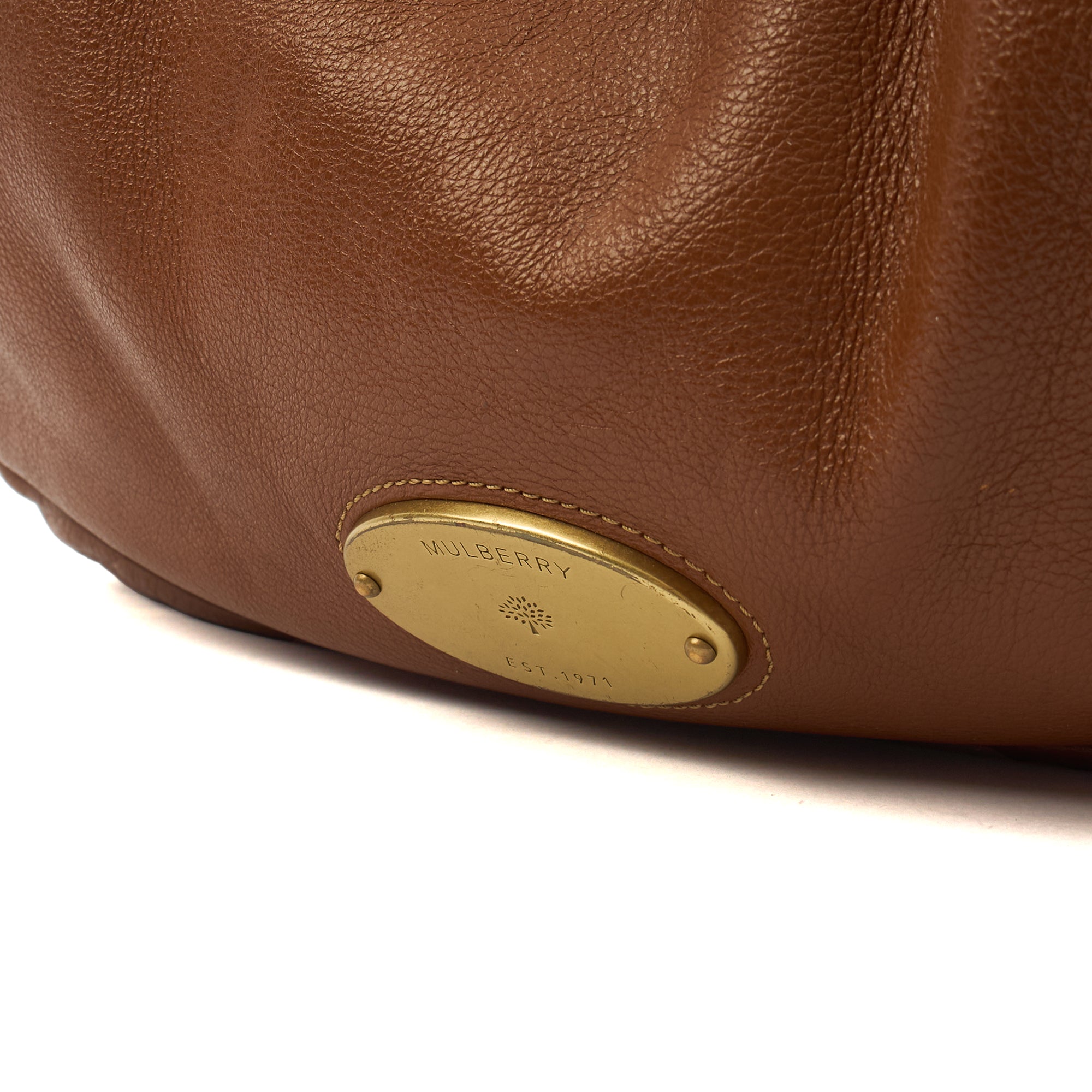 Mulberry Tote Mitzy Tote in Oak, Calfskin Leather
