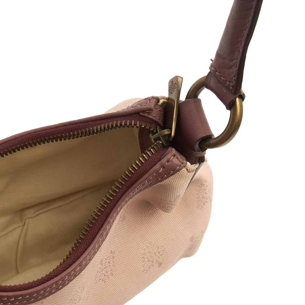 Mulberry Shoulder Bag Vintage Tote  in Purple, Fabric