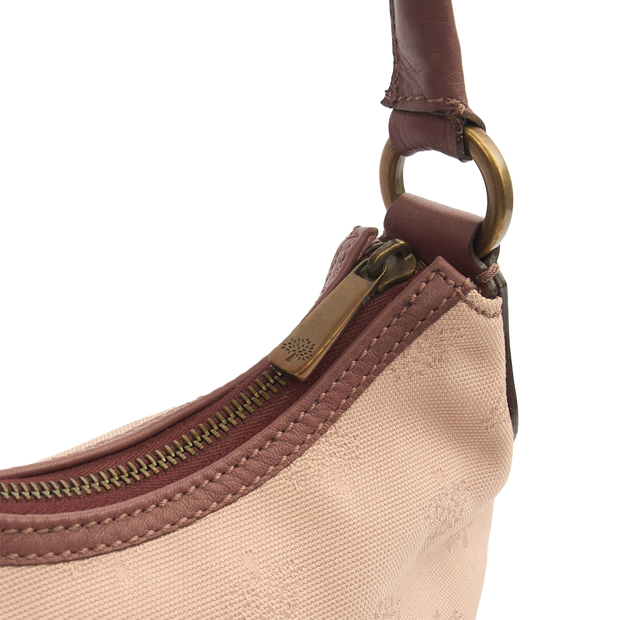 Mulberry Shoulder Bag Vintage Tote  in Purple, Fabric