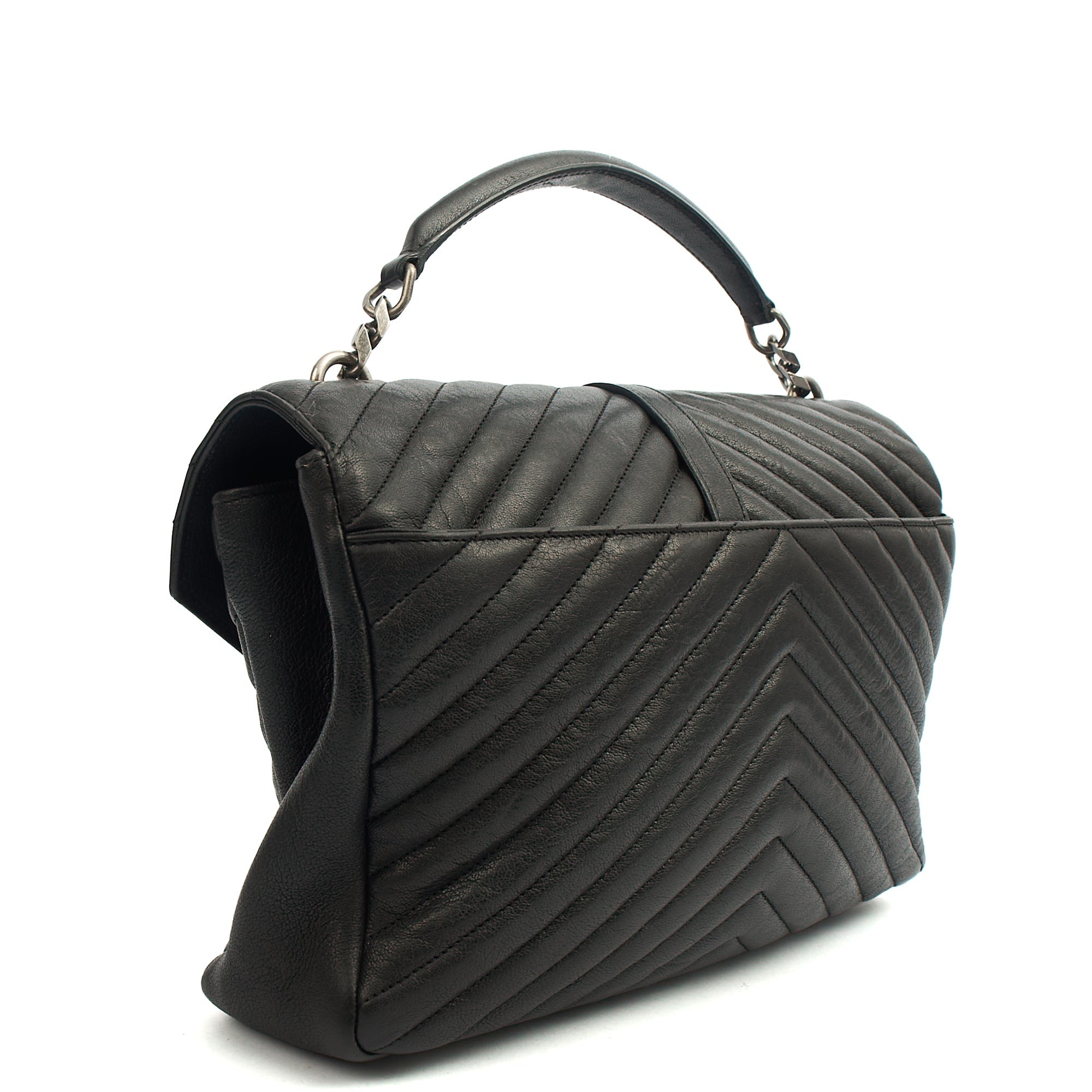 Saint Laurent Cross Body College - Large in Black, Leather