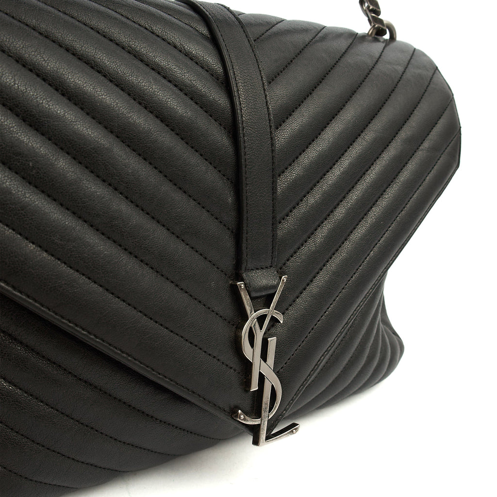 Saint Laurent Cross Body College - Large in Black, Leather