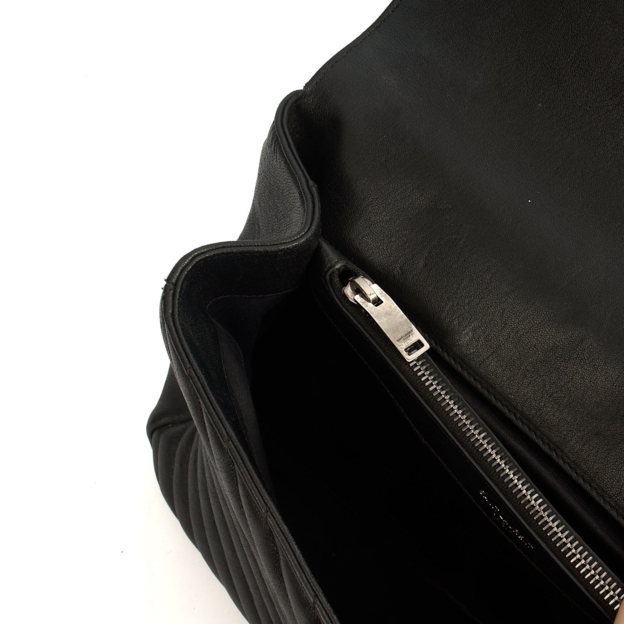 Saint Laurent Cross Body College - Large in Black, Leather