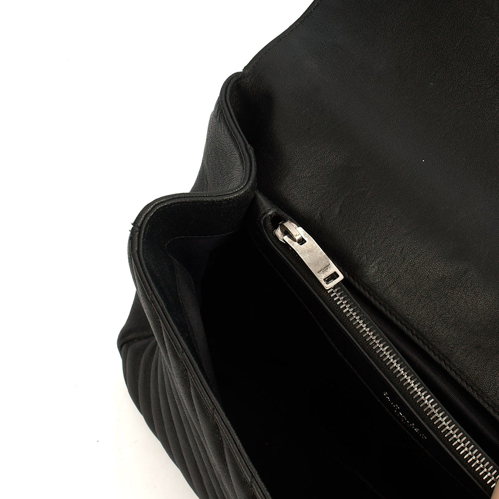 Saint Laurent Cross Body College - Large in Black, Leather