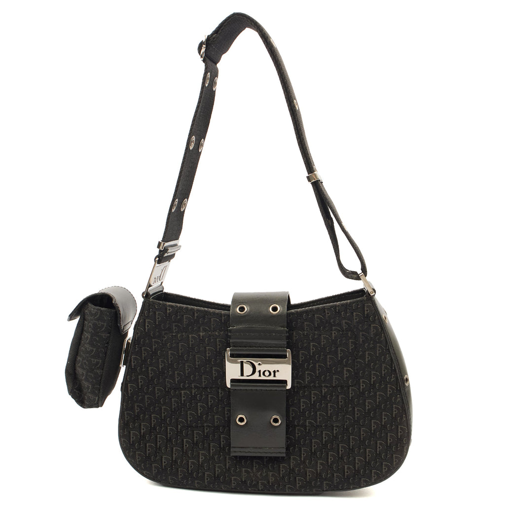 Christian Dior Shoulder Bag Street Chic Columbus in Black, Fabric