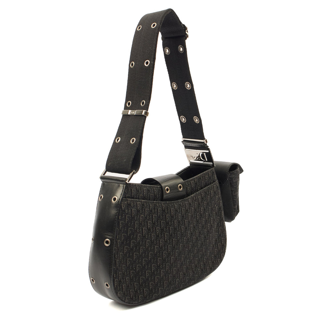Christian Dior Shoulder Bag Street Chic Columbus in Black, Fabric