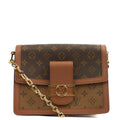 Louis Vuitton Cross Body Dauphine MM Bag in Reverse Monogram, Canvas