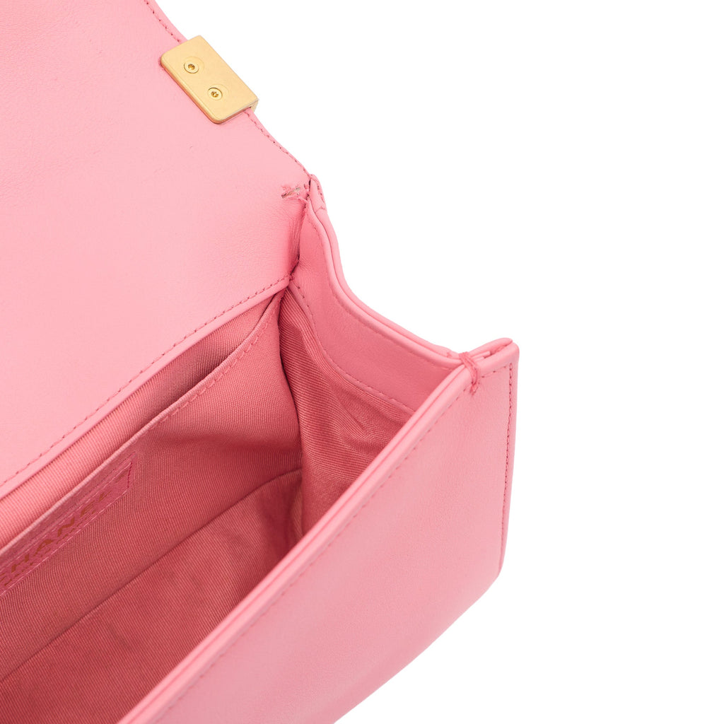 Chanel Mini Bag Boy - Small in Pink, Leather