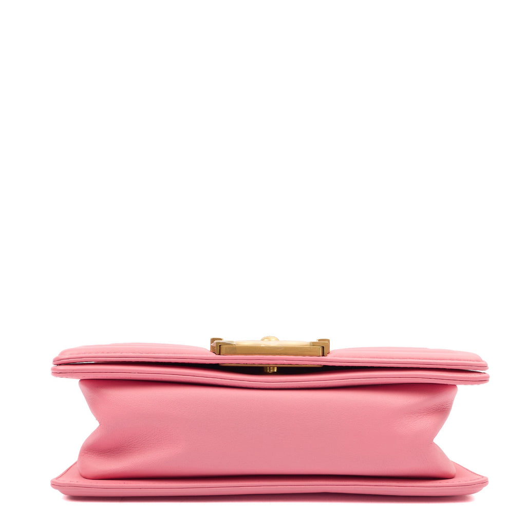 Chanel Mini Bag Boy - Small in Pink, Leather
