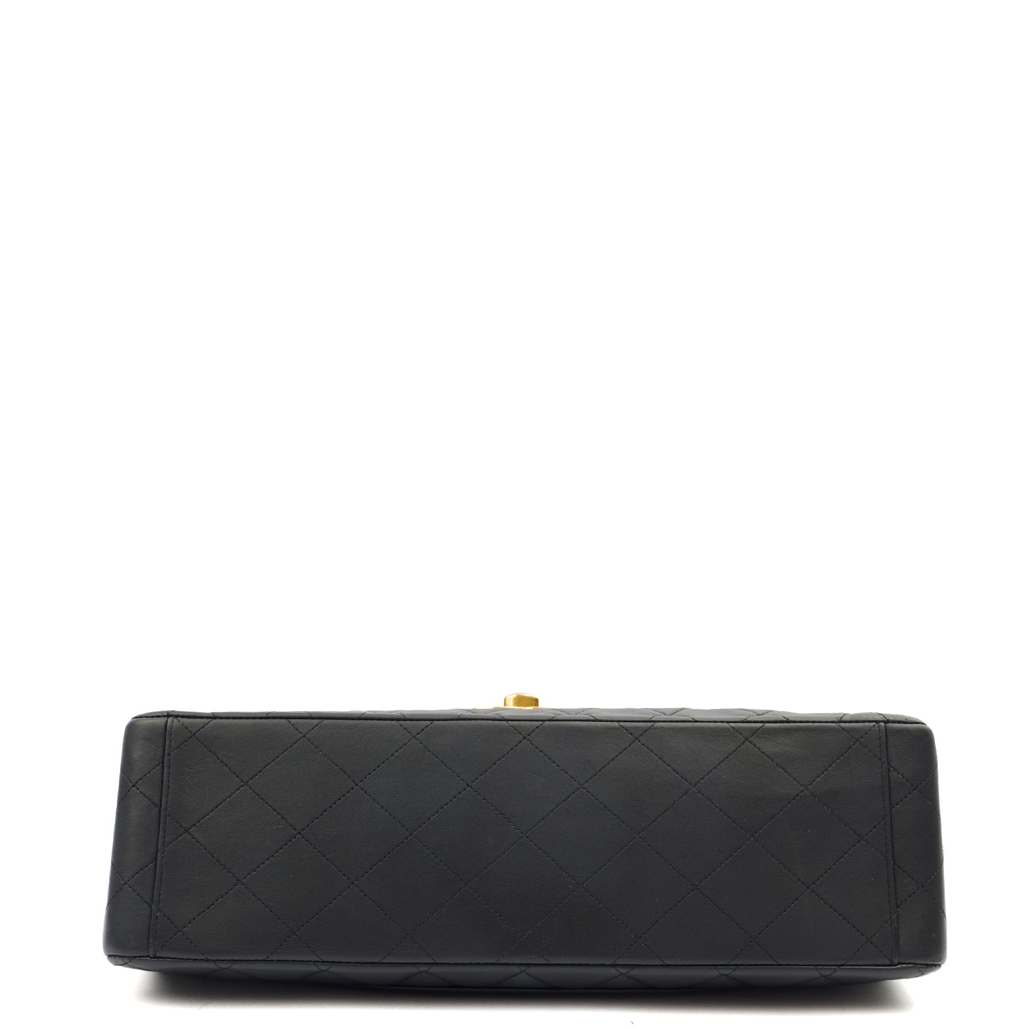 Chanel Shoulder Bag Maxi Jumbo XL in Black, Lambskin Leather