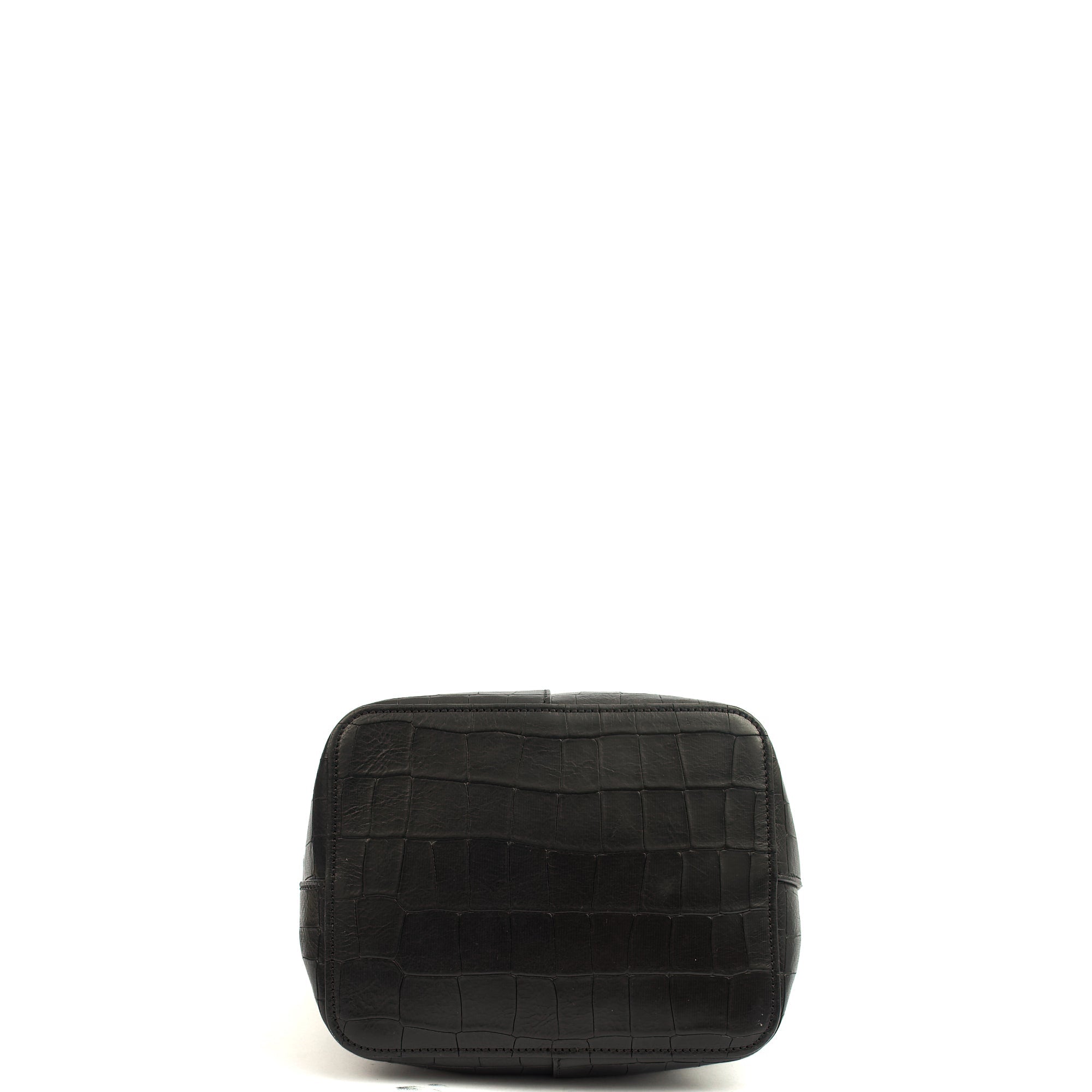 Mulberry Bucket Bag Kite Tote in Black, Exotic Effect Leather