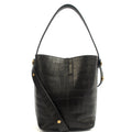 Mulberry Bucket Bag Kite Tote in Black, Exotic Effect Leather