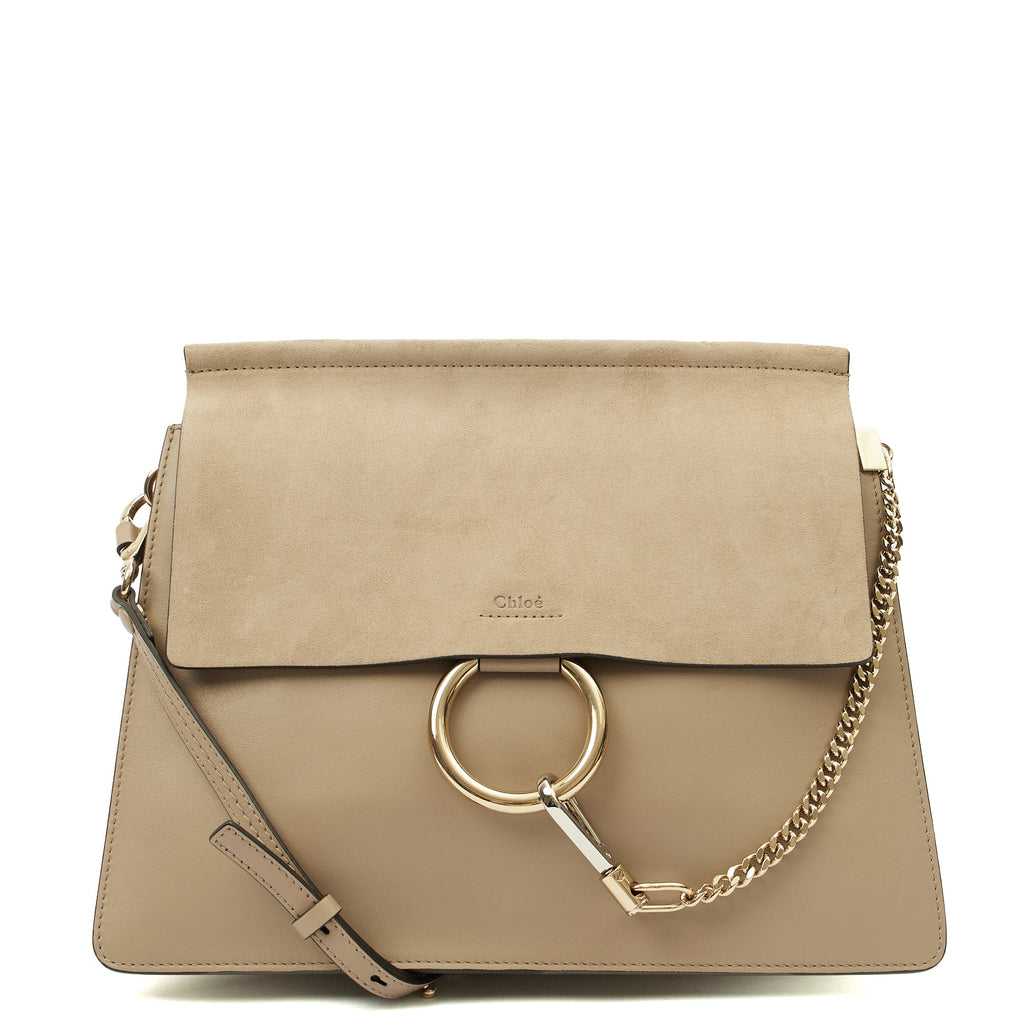Chloe Cross Body Faye Day - Medium in Neutral, Leather