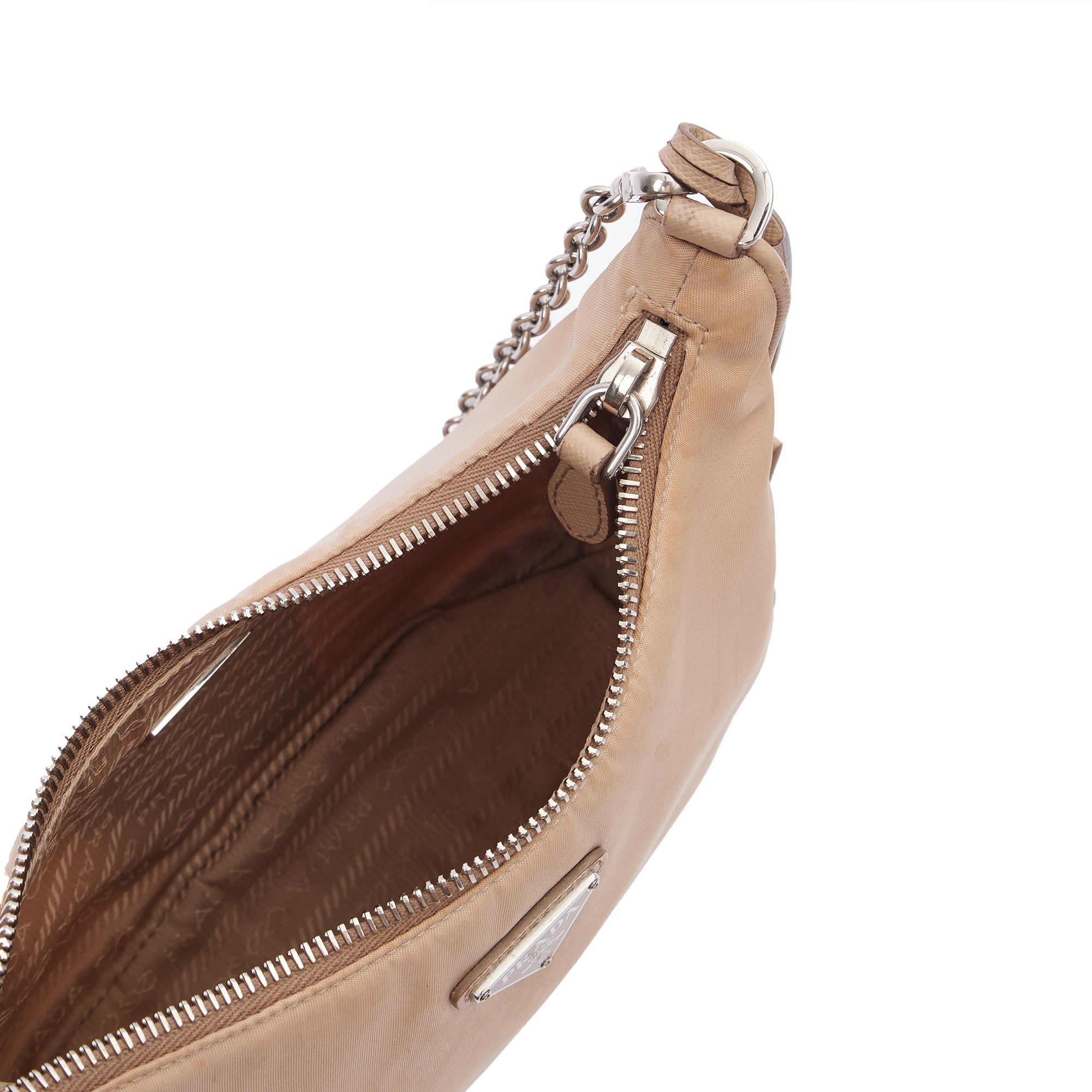 Prada Cross Body Re-Edition 2005 Re-Nylon Bag in Neutral, Nylon