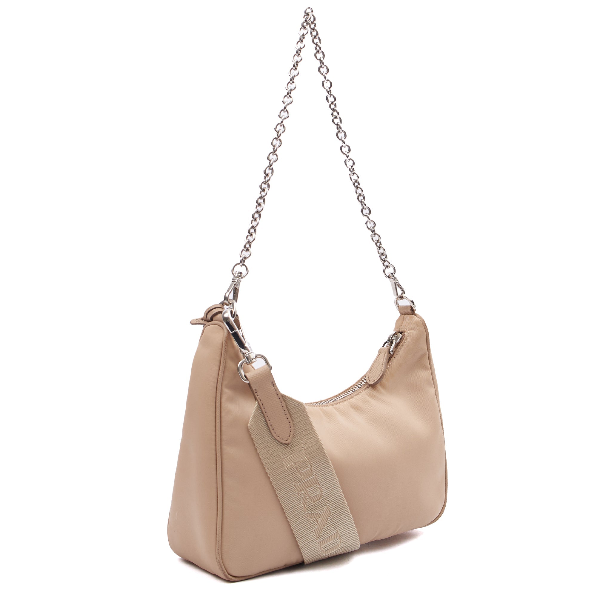 Prada Cross Body Re-Edition 2005 Re-Nylon Bag in Neutral, Nylon