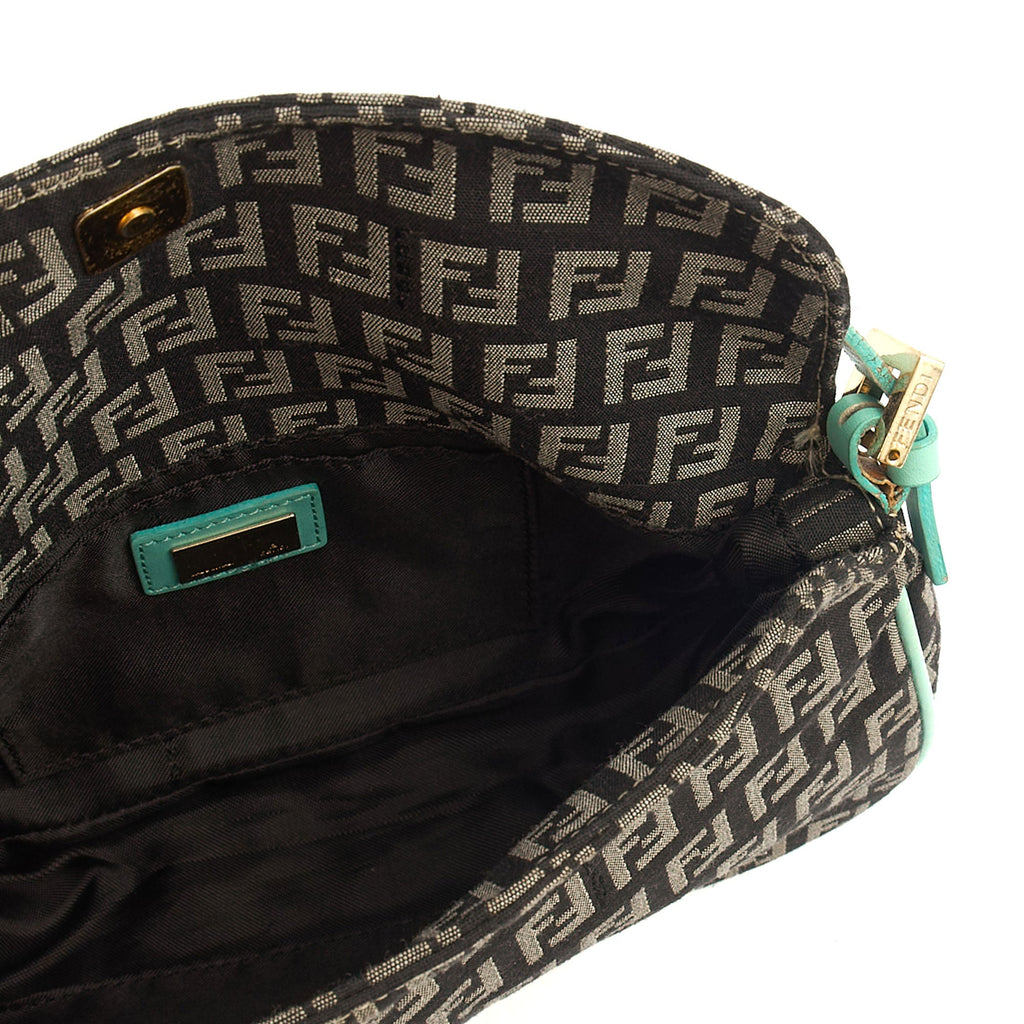 Fendi Shoulder Bag Vintage Zucca Shoulder Bag in Blue, Canvas