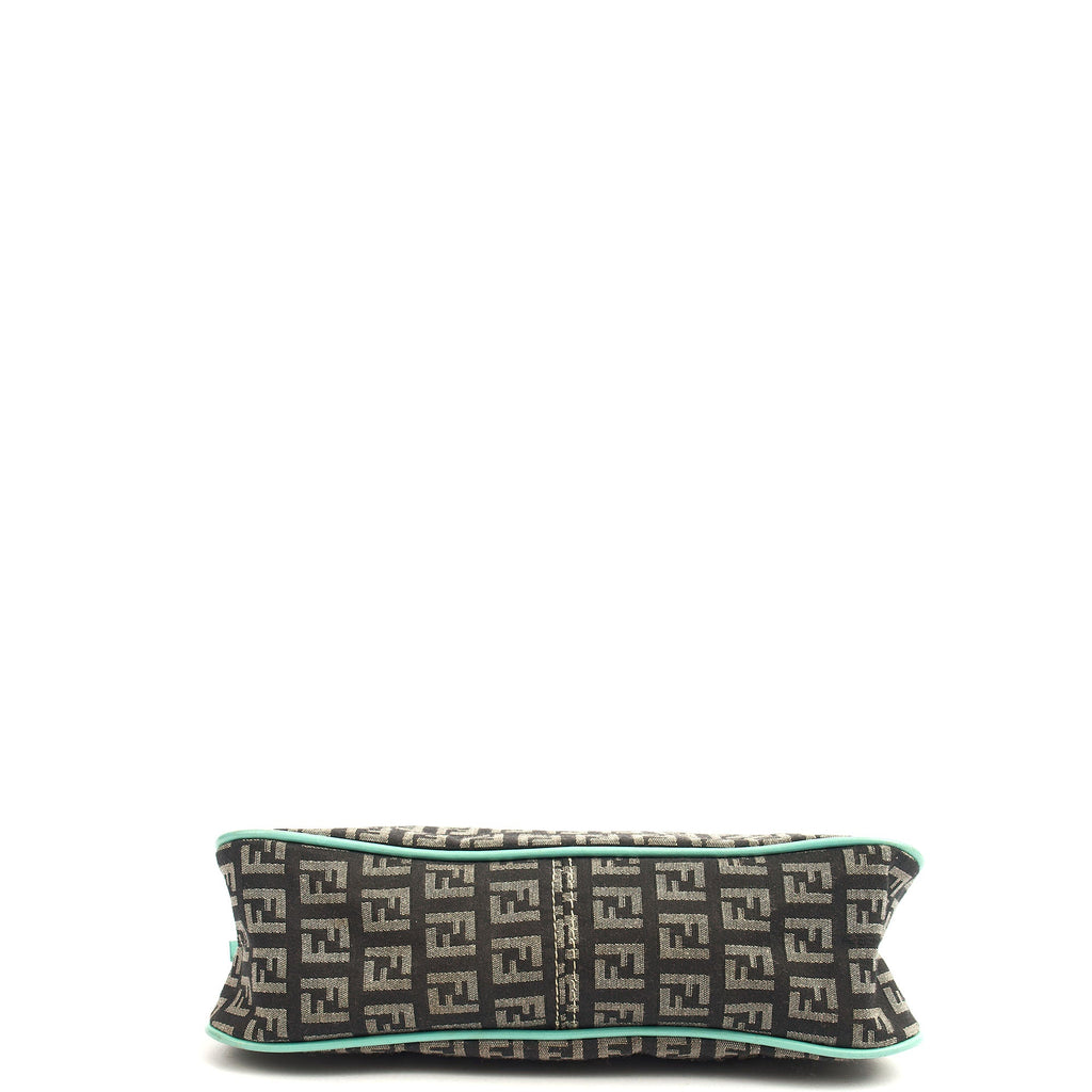 Fendi Shoulder Bag Vintage Zucca Shoulder Bag in Blue, Canvas