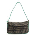 Fendi Shoulder Bag Vintage Zucca Shoulder Bag in Blue, Canvas