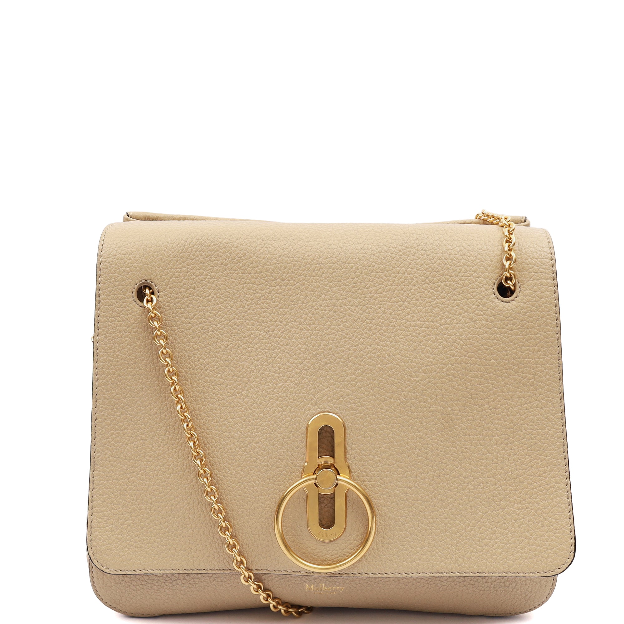 Mulberry Shoulder Bag Marloes in Neutral, Calfskin Leather