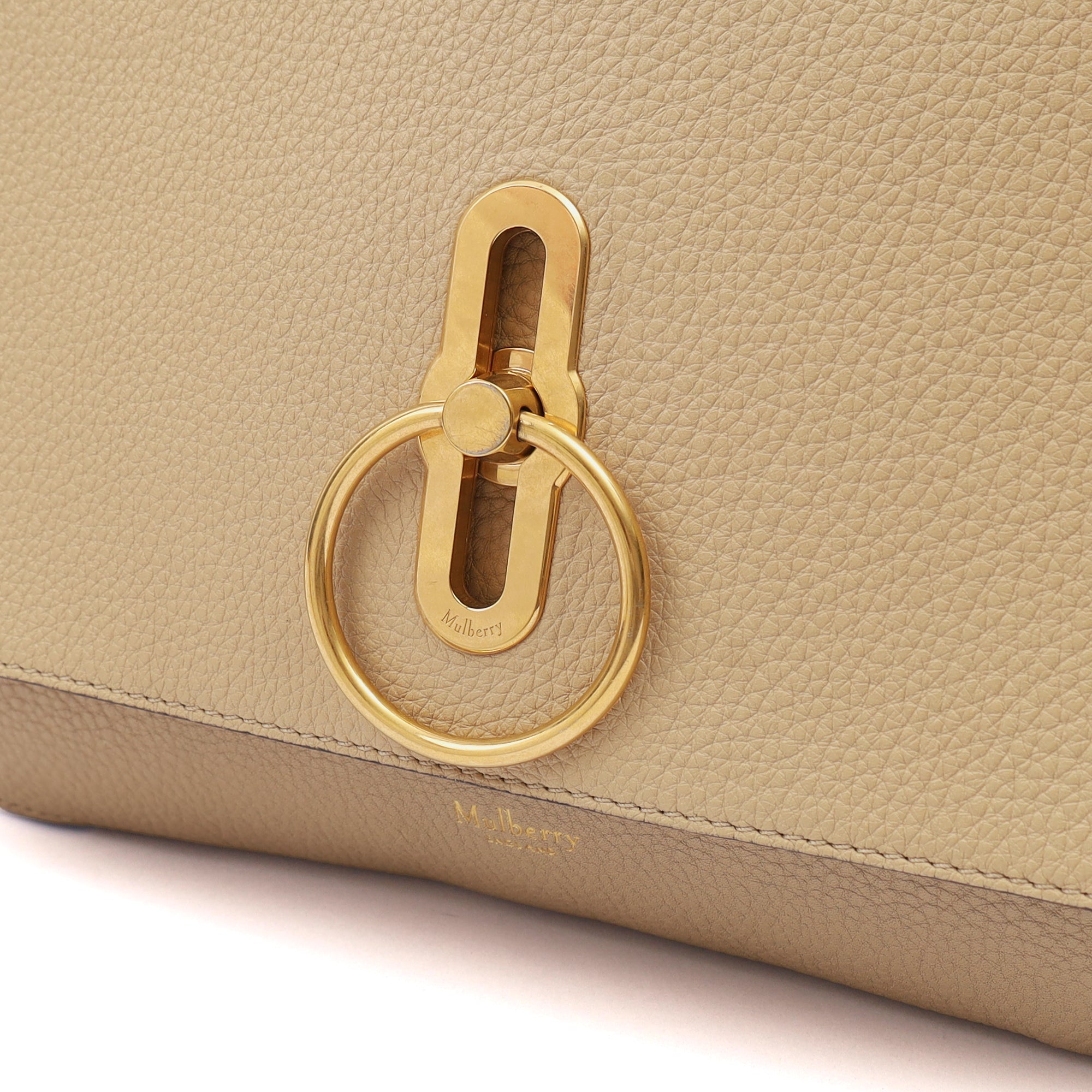 Mulberry Shoulder Bag Marloes in Neutral, Calfskin Leather