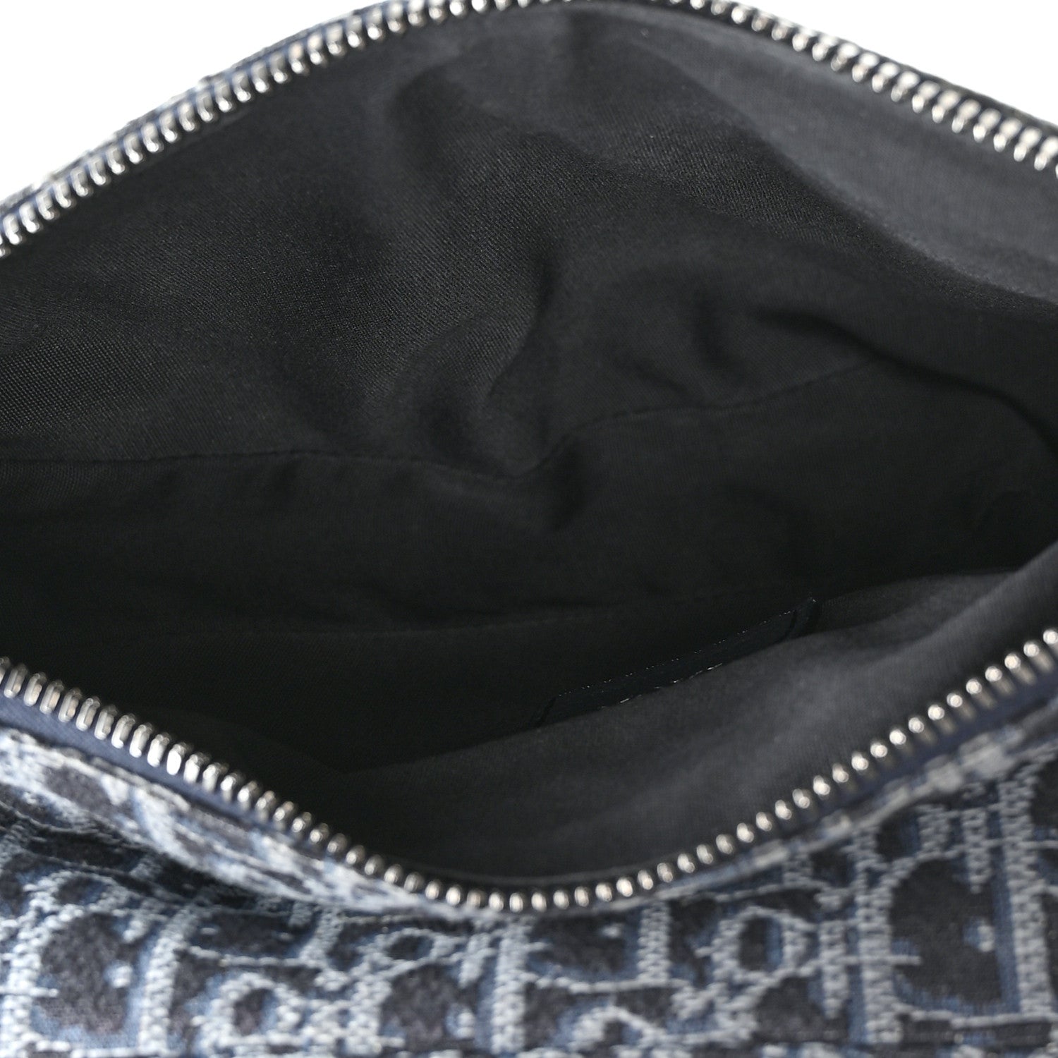 Oblique Mens Saddle Bag Black Blue