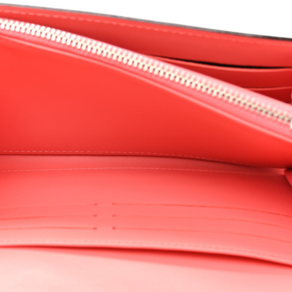 Patent Louise Wallet Rose Litchi