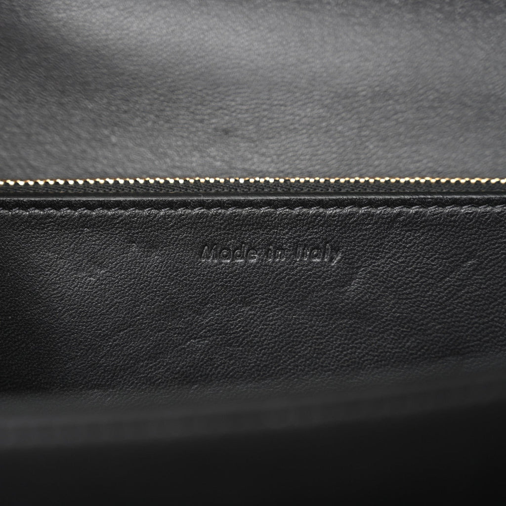 Liege Calfskin Medium Classic Box Flap Bag Anthracite