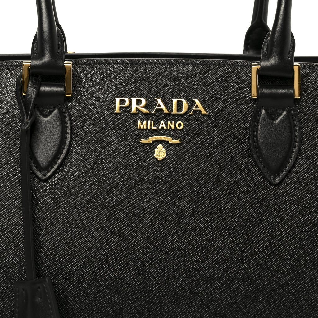 Saffiano Soft Calfskin Tote Black