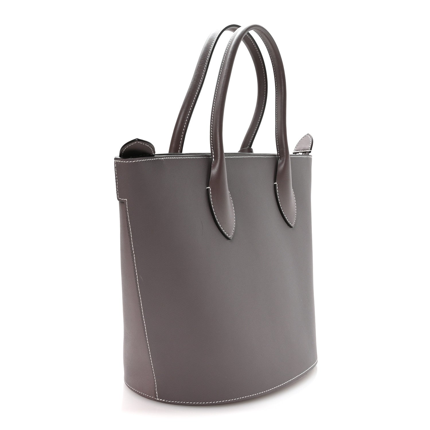 Veau Satin Holdall PM Gris